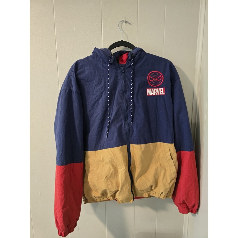 Marvel Spider-Man Hang in There Color Block Jacket BoxLunch Exclusive Size MD